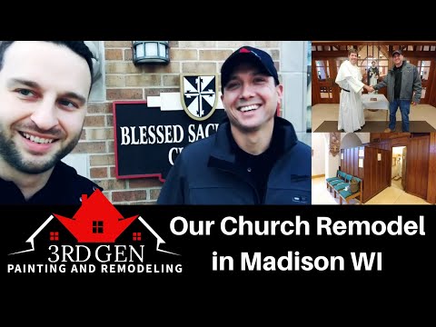 Church Confessional Remodel in Madison, WI - 3rd Gen Painters Near Me Madison WI