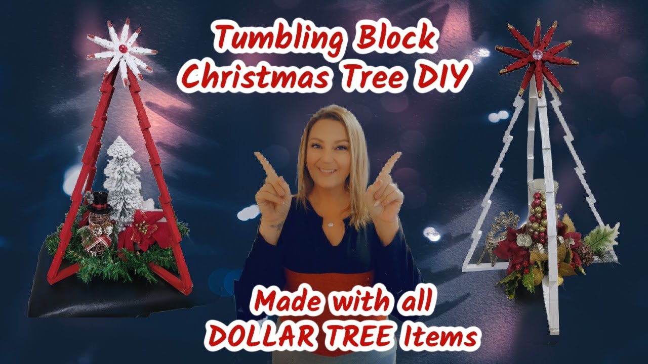 Dollar Tree Snowflake Christmas Trees 