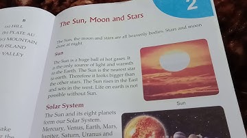 class 2nd Evs ch The sun, moon and star