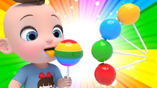 Lollipop Candy Skip to My lou & Ten In The Bed | Nursery Rhymes | Kindergarten | LimeAndToys
