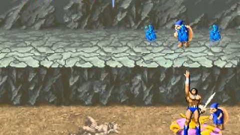 Golden Axe set 6 US 8751 317-123 MAME Gameplay video Snapshot -Rom name goldnaxe-