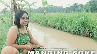 mancing sore di pedesaan,tempat mancing yang indah