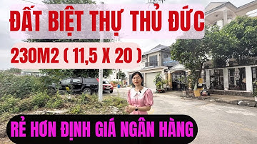 Cực Hiếm! Bán Đất Biệt Thự 230m2 rẻ hơn giá ngân hàng, p. Hiệp Bình Thủ Đức, Mặt Công Viên, gần QL13