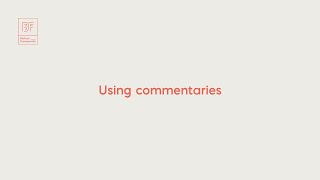 How to write a Bible study guide - Using commentaries