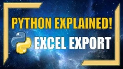 Python: Writing Data-Frames and Exporting them into Excel!