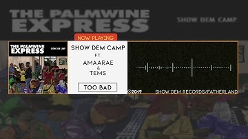 Show Dem Camp - Too Bad [Official Audio] ft. Amaarae, Tems