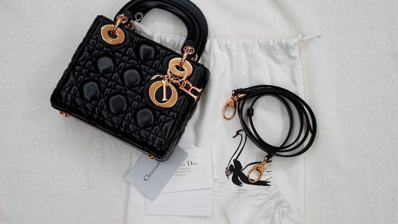 black christian dior bag