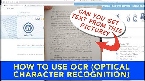 Working with PDFs? With Scanned documents? Images? How to use OCR (Optical Character Recognition)