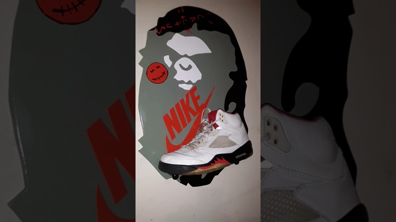 Bape x Travis Scott cactus jack Nike air - YouTube