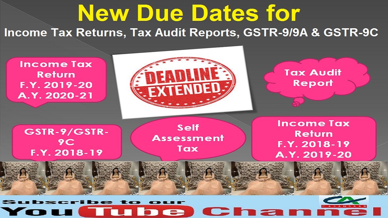 Due Dates Extension New Due Dates for Tax Returns, Tax Audit