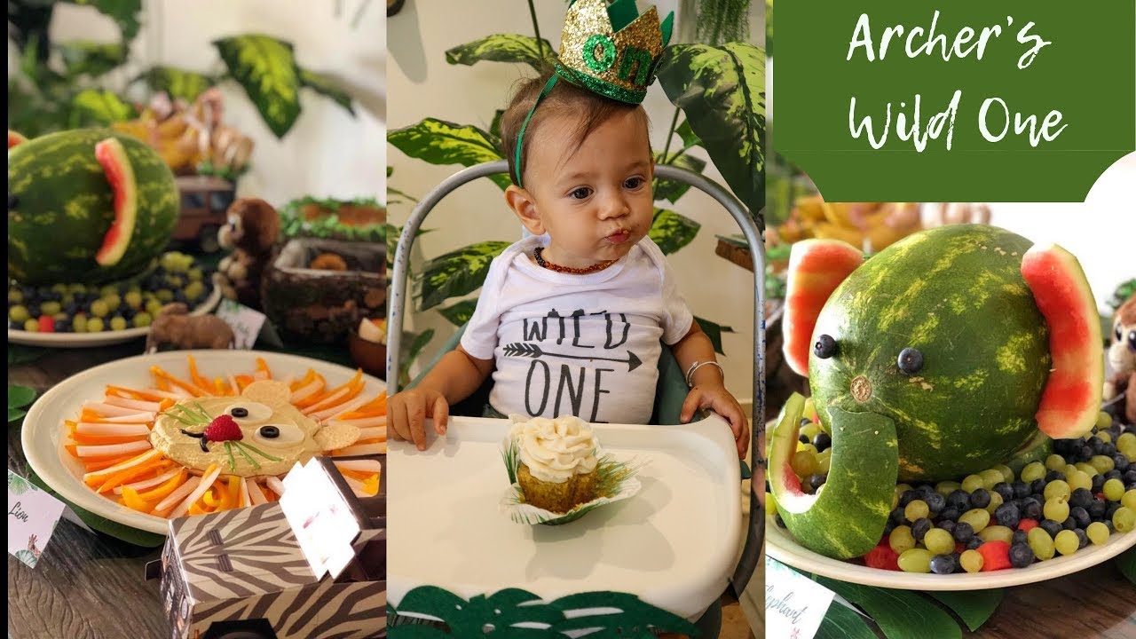 1st Birthday Party (Vegan and Jungle themed) - YouTube