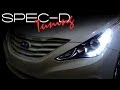 SPECDTUNING INSTALLATION VIDEO: 2011 - 2013 HYUNDAI SONATA LED PROJECTOR HEADLIGHTS