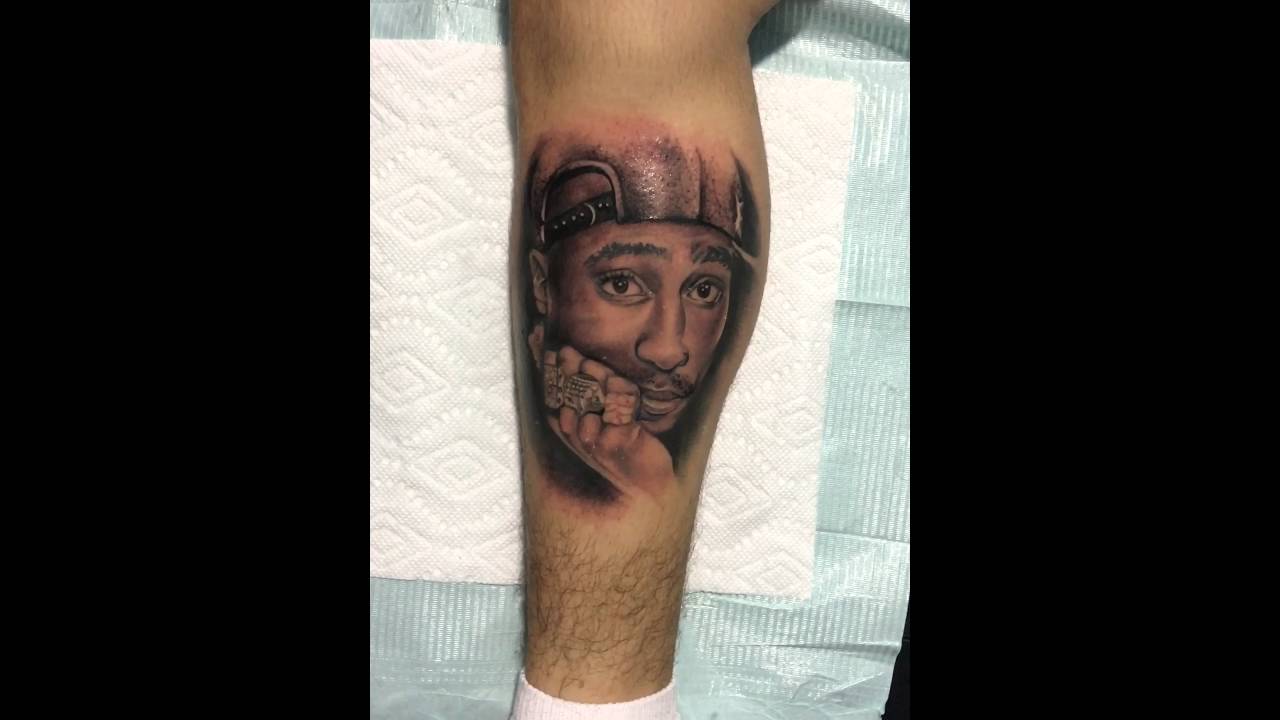 Tupac tattoo , by Nathan Cartiel YouTube