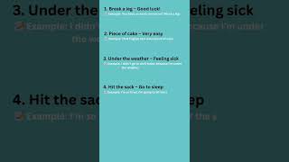 Today, we’re learning 10 Common English Idioms. #EnglishLearning#LearnEnglish#ESL#EnglishVocabulary