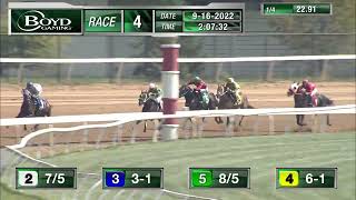 RACE 4 PROGRAM 9 16 2022