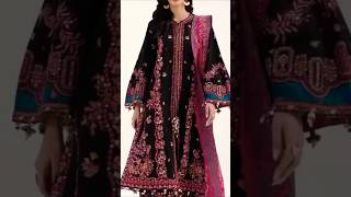 Black Pakistani Suit Design 🖤 Latest Party Wear Look 2026 | Stylish &amp; Elegant Outfit #Shorts #Viral