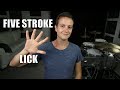 Five Stroke Roll Lick - Daily Drum Lesson