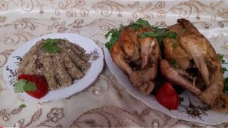 طريقه الفراخ البلدي المحشيه أرز من مطبخ اميره عامر ?