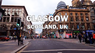 Glasgow, Scotland, UK  - Driving Tour 4K