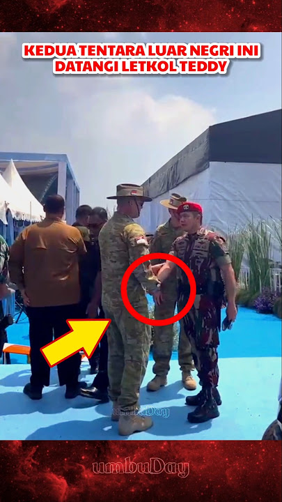 Respected! These two wild soldiers came to Lieutenant Colonel Teddy #tni #commando #letkolteddy #...