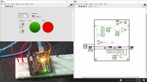 LED intermitente automático y manual | Arduino & LabVIEW