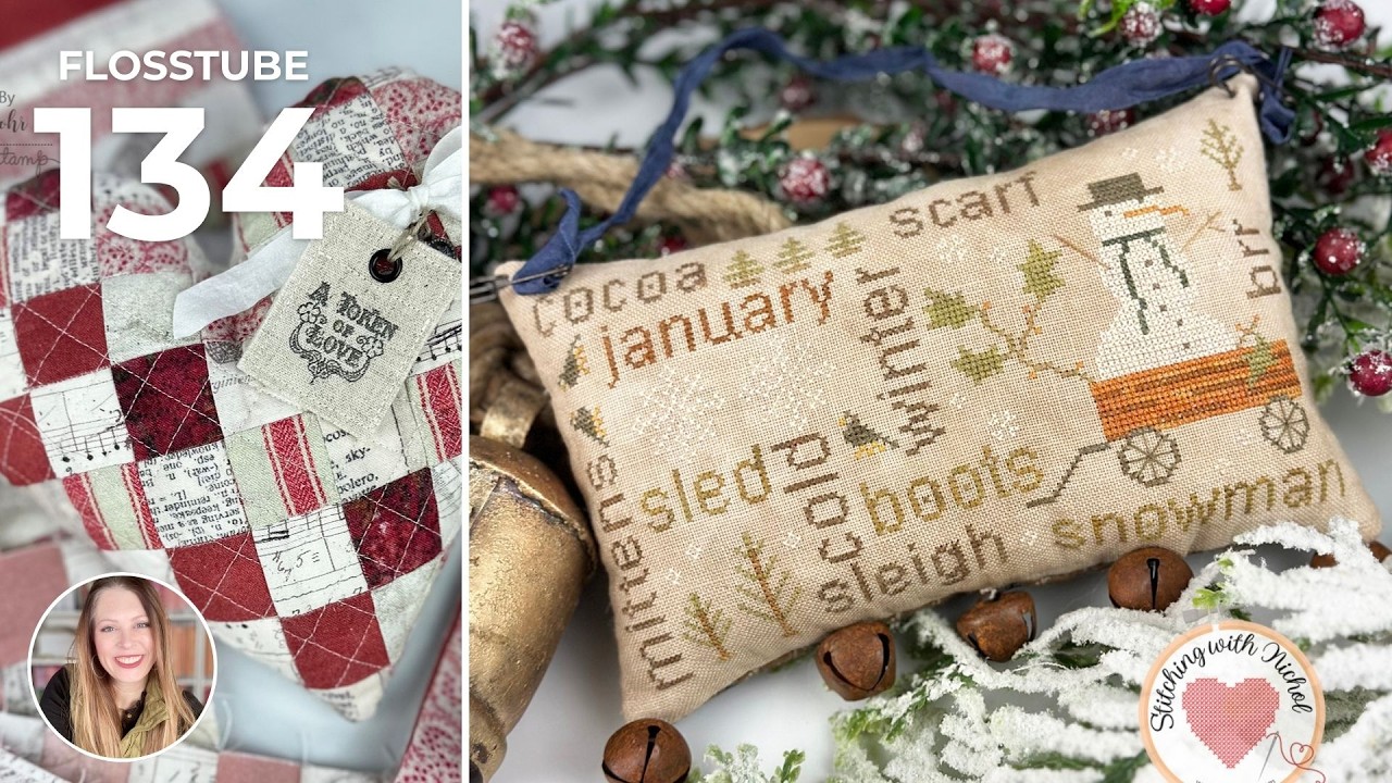 Flosstube 134 | 2 FFOs, A New Finish, WIPs & Nashville Needlework Market Releases