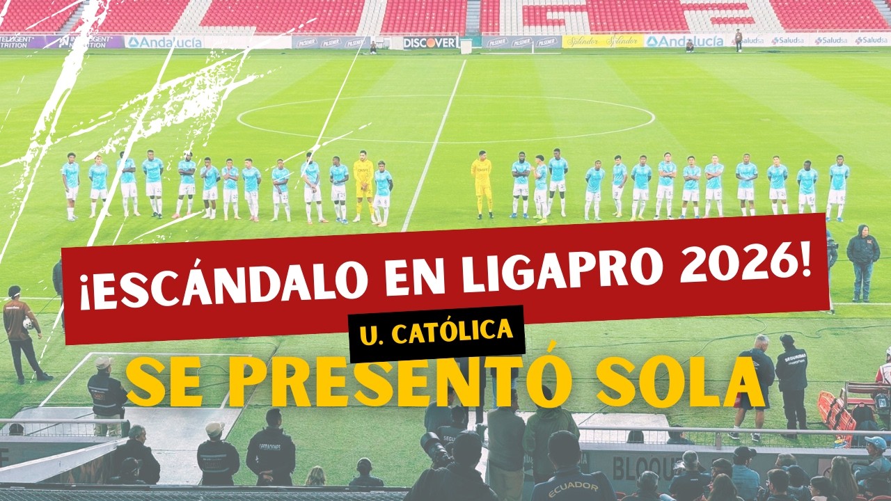¡ESCÁNDALO #ligapro  2026! NO se jugó #catolica vs #emelec  ¿Favorecimiento o seguridad real?