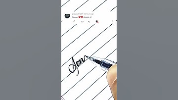 writing a name "Sonam" in cursive #shorts