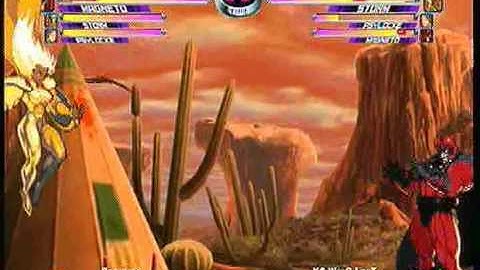 MvC2 Online (360): Brett (MSP) vs KS WreQ LazZ (MSP) 22 .:6.21.10:.
