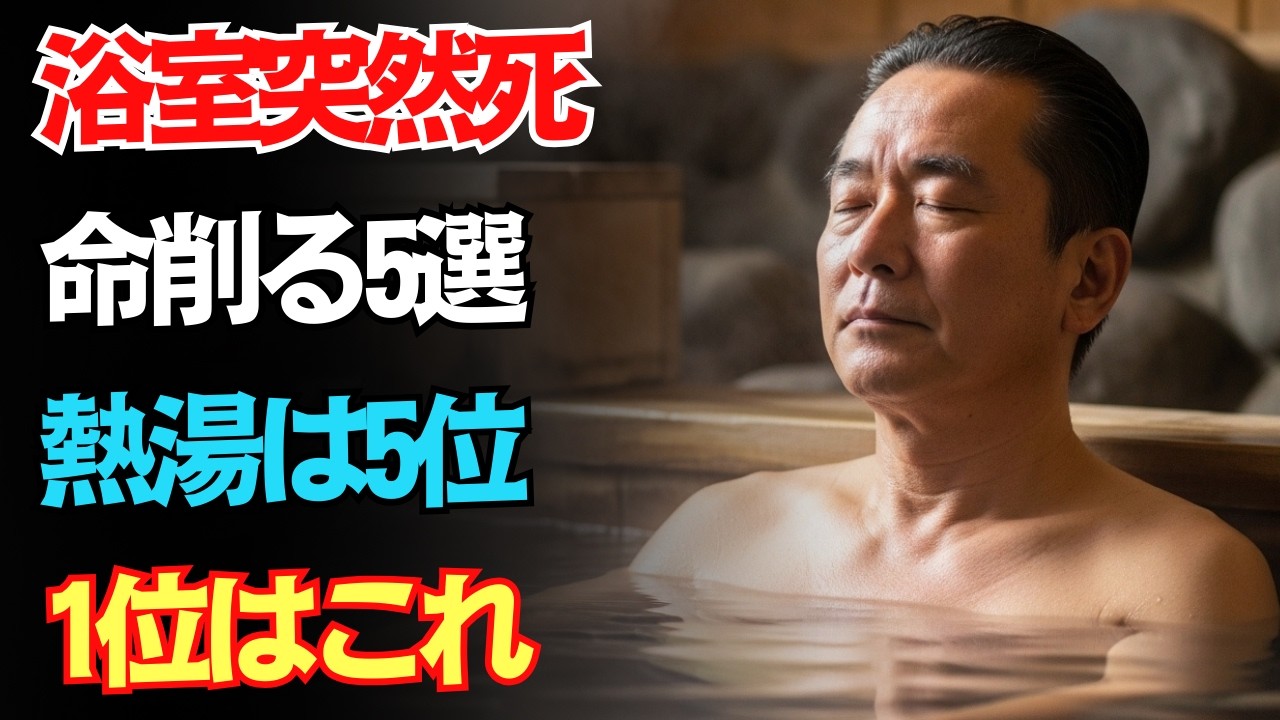 交通事故の3倍危険！浴室で突然死を招く5つの習慣｜熱い湯は意外な5位、1位は日本人が毎日無意識に繰り返す「あの致命的な入浴法」