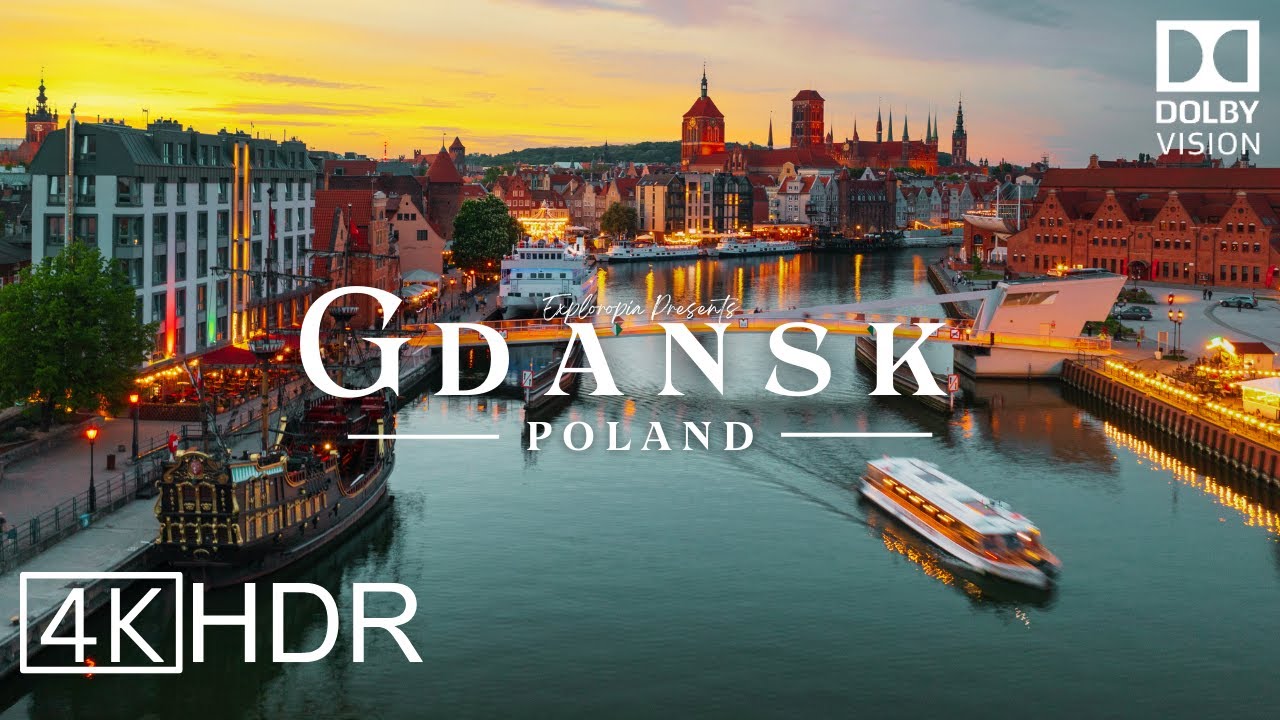 Gdansk, Poland 🇵🇱 in 4K HDR ULTRA HD 60 FPS Dolby Vision™ Drone Video