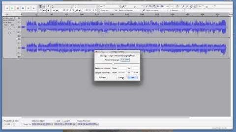 Audacity advanced tools split-track change tempo cut and duplicate