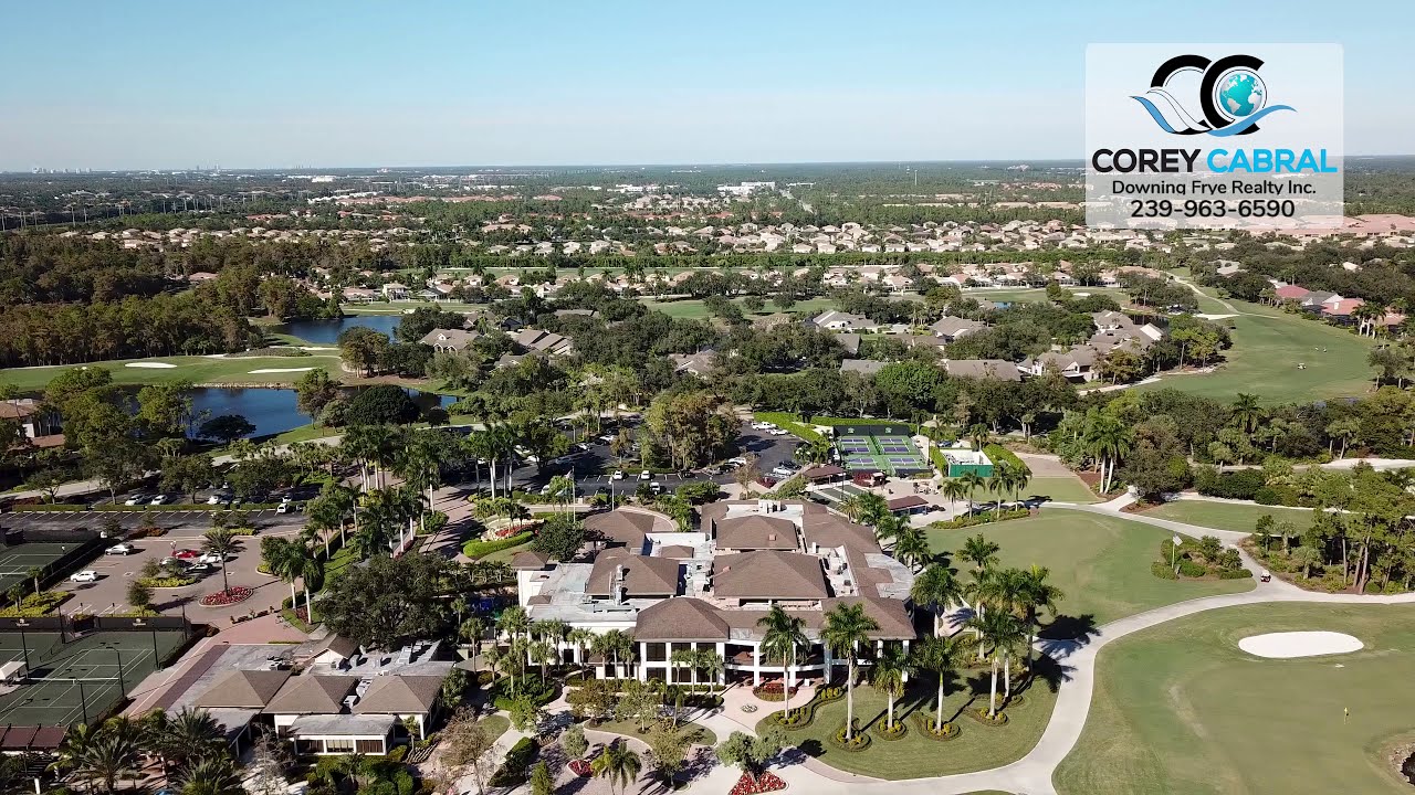 Wyndemere Golf & Country Club Naples FL 360 Aerial Real Estate Homes