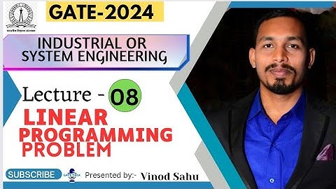 Lec.08 Linear programming problem  ||part-1|| Industrial Engg.|Hindi| #gate2024 #vinod_sahu #gate