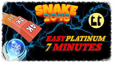 New EASY 7 Minutes Platinum Game - SNAKE 2048 - Trophy Guide PS4/PS5