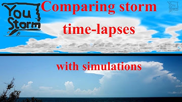 Comparing thunderstorm time-lapses with simulations - first examples (HECTIME)