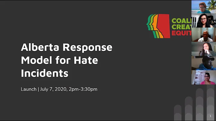 Coalitions Creating Equity - Alberta Response Model for Hate Incidents