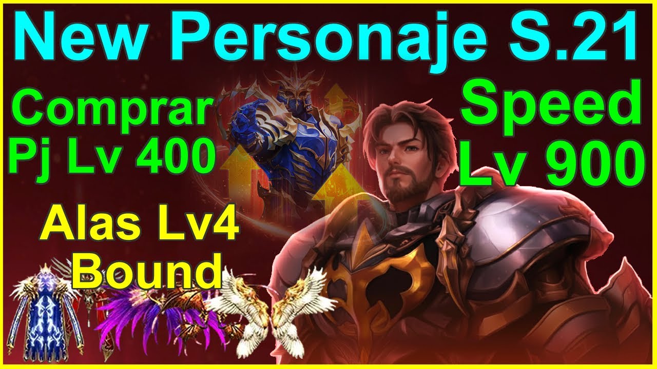 New Personaje y Speed a Lv 900 Con Alas 4th Bound Toda La Info de la Season 21 | Mu Online