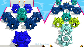 AZ Run - 2048 ABC Runner ! Ball Run Game Levels (46-50) Android Gameplay