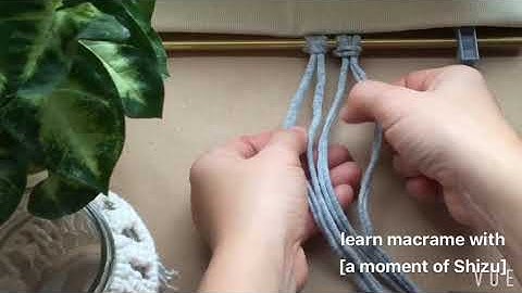 Macrame knot | Square knot button