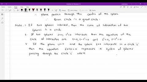 Equation of sphere through the circle