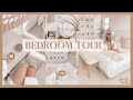 BEDROOM TOUR | cozy neutral decor + styling ideas to create a peaceful space!
