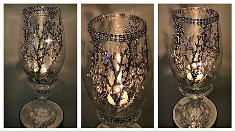 $3 Glam Dollar Tree Candle Holder | Fall Decor | Holiday Decor