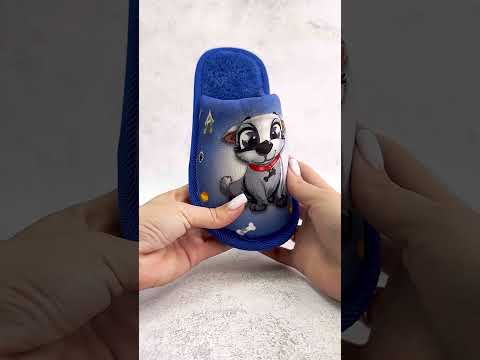 Детские тапочки в садик и для дома теплые для мальчиков . Размер:30-33, видео 1