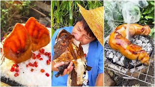Straw Hat Has Pig Ears? |Chinese Mountain Forest Life And Food #Moo Tiktok #Fyp