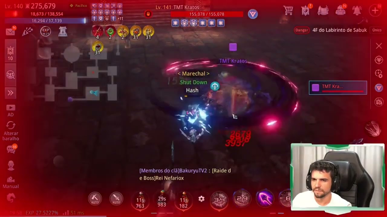 DUELO DE TITÃS KRATOS VS HASH | MIR4