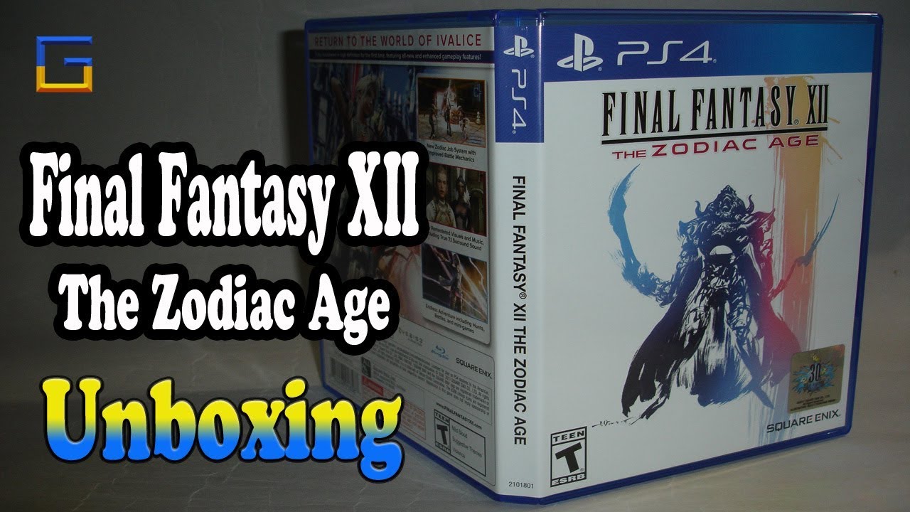 Final Fantasy XII The Zodiac Age PS4 Unboxing & Overview - YouTube