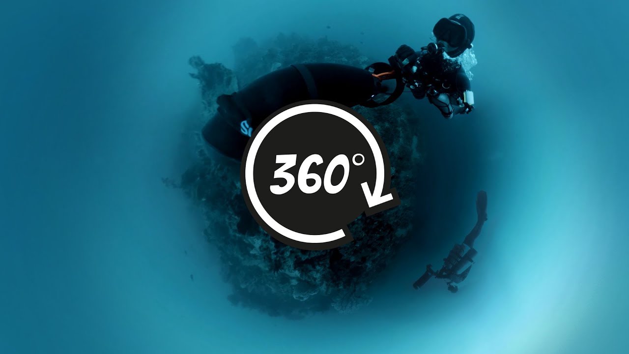 360° | Deeper Darker Longer - A DPV tech dive to 55 m on Gili Trawangan (underwater video 4K)