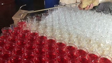 Máy chiết rót đèn cầy ly định lượng,có chức năng nấu