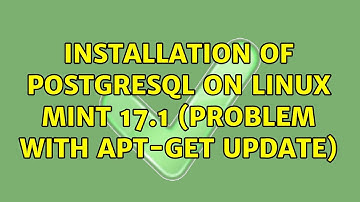 Installation of postgresql on linux mint 17.1 (problem with apt-get update)